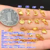 Prata Esterlina S925 Banhada a Ouro Estrela Concha Pequeno Pingente Pingente Brinquedo de Cristal Corda de Mão Trançada Colar Acessórios DIY Feitos à Mão