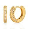 Moda Europea y Americana Estilo Punk Metal Retro Pendientes para Mujer Pendientes de Aguja de Plata S925 Circonita Microincrustada Retro Pendientes de Lujo Accesibles