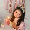 Cinturón de etiqueta de hombro de cumpleaños para adulto niña niño niños años diadema de cumpleaños decoración accesorios para fotos