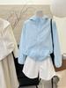 Cardigan con capucha fino, estilo simple casual, reductor de edad, versátil, holgado, para mujer, protección solar, nueva colección Primavera-Verano 2024 de Corea del Sur