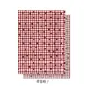 Papel de Presente Xadrez Florido Vermelho Brilhante Papel Kraft Espessado Papel para Buquê de Presente DIY Floricultura de Luxo Arte Floral