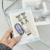 Adecuado para Correa de Reloj Xiaomi 11, Pulsera de Cuero Retro 8 con Forma de Cruz y Tachuelas de Diamante, Correa de Reloj Versátil de Moda para Mujer de 9ª Generación