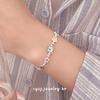 Pulsera de Plata S925 Cui Yan Jewelry Flor de Primavera y Verano Oso Esmaltado Estilo Coreano Femenino Linda Nicho Joyería de Perlas 2025