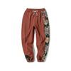 Calça masculina da moda 2022 outono e inverno Nova calça casual esportiva de moda jovem masculina solta plus size bordada com combinação de cores