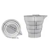 Herramienta DIY contenedor taza medidora vela yeso epoxi taza mezcladora conveniente silicona plegable Taza molde venta caliente transfronteriza