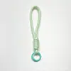 Llavero de cordón para teléfono móvil de moda, bloque de color, funda de teléfono, cuerda anticaída, tejido a mano de malla, versátil, colgante de cuerda para taza de agua