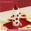 Caneca Térmica de Aço Inoxidável 316 Nova de Alta Aparência para Estudantes Femininas, Grande Capacidade, com Canudo, Copo Portátil