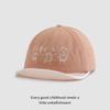 Gorro de bebé de estilo chino para primavera, gorra de béisbol con vuelta, tres dibujos animados de familia feliz, gorro para bebé de 0 a 3 años