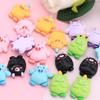 Nuevos accesorios de resina de unicornio de dibujos animados diy parche para carcasa de teléfono móvil pegamento en crema horquilla caja de almacenamiento decoraciones
