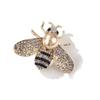 Broche de Abeja Insecto Lanhao Estilo K Estéreo Ecológico Aleación Perla Completamente Diamantado Pines Estilo Mujer Accesorios Corsage