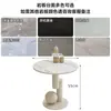 Mesa de Centro Criativa Estilo Creme para Sala de Estar, Novo Modelo 2026, Formato Oval, Adequada para Apartamentos Pequenos, Estilo Minimalista Italiano, Mesa de Chá de Pedra