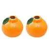 Vaso de flor hidropônico criativo de planta verde cultivada em água laranja para sala de estar, mesa de escritório, decoração de mesa de escritório, ornamento, vaso, arranjo de flores, cultivo em água