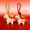 2026 Nuevo Modelo Llavero Giratorio de Pony Dibujo Animado Lindo Caballo del Zodiaco Regalo de Año Nuevo Mascota del Año del Caballo