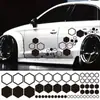 Adesivos de Carro Hexagonais Colmeia Transfronteiriços à Prova d'Água Proteção Solar Vinil Decoração Personalizada Corpo Vazado Arte Latte Adesivos de Carro