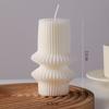 Vela de aromaterapia de estilo nórdico, venta al por mayor, fragancia creativa para el hogar, regalo de acompañamiento, adornos de vela con forma geométrica, borde cruzado.