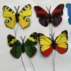 Plástico Pvc Borboleta Simulada Arame Enrolado Arranjo de Flores Jardinagem Decoração de Bonsai Borboleta (45 cm)