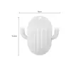 Estante de Almacenamiento Simple de Color Sólido de Nuevo Estilo en Forma de Cactus al por Mayor para Sala de Estar y Dormitorio, Organizador de Pared, No Requiere Instalación, Tipo de Pared con Ventosa