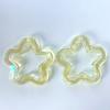 Cadena para teléfono móvil, pulsera, pendientes, horquilla, accesorios para el cabello, materiales de bricolaje, con forma de estrella hueca de cinco puntas, chapada en color transparente AB
