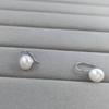 Ganchos para Oreja de Plata Esterlina 925 con Perla Natural Joyería de Otoño e Invierno para Mujer Aretes de Perla de Agua Dulce Lujo Accesible Aretes Simples de Alta Gama