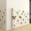 [90cm de Ancho] Papel Tapiz de Dibujos Animados Autoadhesivo Impermeable Moderno Sala de Estar Habitación Rodapié de Pared Pegatina de Renovación Revestimiento de Pared para el Hogar