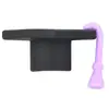 Exclusivo para vendas transfronteiriças: Ponta e tampa de caneta de boné de formatura em PVC, borlas coloridas para a temporada de formatura, proteção de extensão em borracha macia