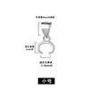 Hebilla Colgante de Plata de Ley S925 Agujero Cruzado Hebilla de Nariz de Vaca Cabeza de Hebilla Calabaza Accesorios Hebilla Pinza de Ámbar y Jade Hecho a Mano DIY