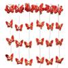 Grampo de Cabelo Infantil de Ano Novo Borboleta Estilo Antigo Tassel Festivo Acessório de Cabelo Trançado Meninas Acessórios de Cabelo de Véspera de Ano Novo Par de Grampos