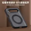 Adequado para o Xiaomi 18 Fold, esta capa para celular de tela dobrável com acabamento fosco possui um suporte de metal giratório, adsorção magnética e oferece cobertura total e proteção contra quedas.