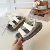 Sandálias Esportivas Infantis Estilo Coreano 2026 Verão Novas Sapatos de Praia para Meninas Sandálias Versáteis Confortáveis com Velcro para Meninos