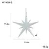 Nuevos Adornos Colgantes Navideños Creativos con Estrellas Explosivas de Polvo Pegajoso, Decoraciones Navideñas con Forma Irregular Tridimensional, Suministros Navideños