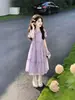 Vestido de Hada de Verano para Niñas 2026 Nuevo Estilo Vestido de Princesa Súper Elegante y a la Moda para Niños Mayores