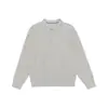 Suéter de punto con cuello de solapa para hombre 2026 Otoño nueva llegada color liso retro japonés casual chaqueta versátil holgada moderna