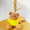 Chaveiro Pingente Boneca Urso Vestido Brinquedo de Pelúcia Ursinho de Pelúcia Evento da Temporada de Formatura Presente com Impressão de Logo