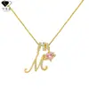 Collar Cruzado Tk Color de Moda que Conserva el Color Dopamina Alfabeto de 26 Letras Accesorios para Chicas Dulces Lujo Ligero Accesorios de Alta Gama