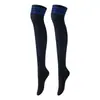 Calcetines de baile, calcetines largos de tres rayas hasta la rodilla para cosplay de mujer, calcetines altos, calcetines de mujer al por mayor, calcetines de rayas europeos y americanos