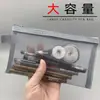 Bolsa de Lápices de Malla Transparente Ins Bolsa de Papelería de Alto Valor Simple para Estudiante de Primaria Bolsa de Lápices de Gama Alta Gran Capacidad y Resistente a las Manchas