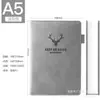 Cuaderno a5 logo personalizado hebilla engrosada diario de cuero cubierta de cuero simple libro de actas de reuniones
