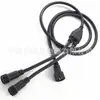 Cable impermeable de 4 núcleos con conector macho y hembra para LED, cable de conexión impermeable de señal M16, conector impermeable de 4 pines para exteriores, conector 1 a 2