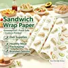 Papel para embalagem de alimentos, papel pérola, papel colorido impresso para forro de air fryer de alta temperatura, fornecimento direto de fábricas de e-commerce de comércio exterior