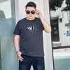 Camiseta de Manga Corta para Hombre Tallas Grandes para Personas Altas y Corpulentas, Extra Grande Holgada Casual Algodón Puro Cuello Redondo Manga Media Camiseta