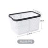 Cesta de almacenamiento de plástico de nuevo material de fábrica, cesta hueca portátil para drenaje, almacenamiento de refrigerador para cocina, sala de estar, mayor engrosamiento