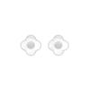 Novo trevo de quatro folhas silicone hambúrguer protetor auricular acrílico anti-queda brincos fivela traseira tampa acessórios de joalheria protetor auricular plug atacado