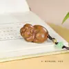 Sándalo Verde Tallado Doce Signos del Zodiaco, Cerdo de la Suerte Pieza de Mano, Cerdo Lindo de Signo del Zodiaco Cadena para Teléfono Móvil, Llavero, Colgante para Coche, Pequeño Regalo