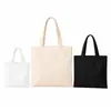 Bolsa de lienzo en blanco para punto transfronterizo, bolsa de mano de alta gama personalizada, regalo promocional corporativo, bolsa de lona con logotipo personalizado