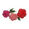 Moda europea y americana broche de rosa de aleación con diamantes de imitación ramillete de planta de alta gama accesorios de ropa de moda coreana fábrica