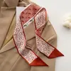 2026 Nuevo Elegante Pañuelo de Seda para Mujer, Estilo Coreano y Japonés, Cinta Decorativa Estampada Versátil, Diadema, Bufanda, Lazo para Bolso, Pañuelo Pequeño para el Cuello