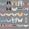 50 alas originales arte transfronterizo personalizado tarjeta goo creativa impermeable decorativa equipaje funda de teléfono pegatinas para patineta