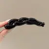 Presilha banana plissada de chifon, presilha vertical, presilha de garra de verão de alta qualidade, presilha para rabo de cavalo na nuca, presilha de cabelo elegante e delicada