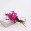 Mini Orquídea Phalaenopsis 3D, Flor Artificial em Folha Plástica 3D, Decoração de Casamento Realista de Alto Padrão, Decoração Suave, Arranjo de Flores, Ornamento de Decoração de Cena