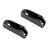 Clip de Cuerda de Nylon Negro Dispositivo para Pasar Hilo de Cuerda Bloqueador de Cuerda para Exteriores Canoa Kayak Ferretería Marina Accesorios